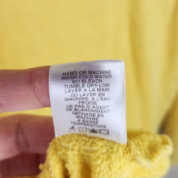 Wildfox Bisous Kisses Lipstick Slouchy Distressed Raglan Sleeve Sweatshirt XS - Picture 9 of 9